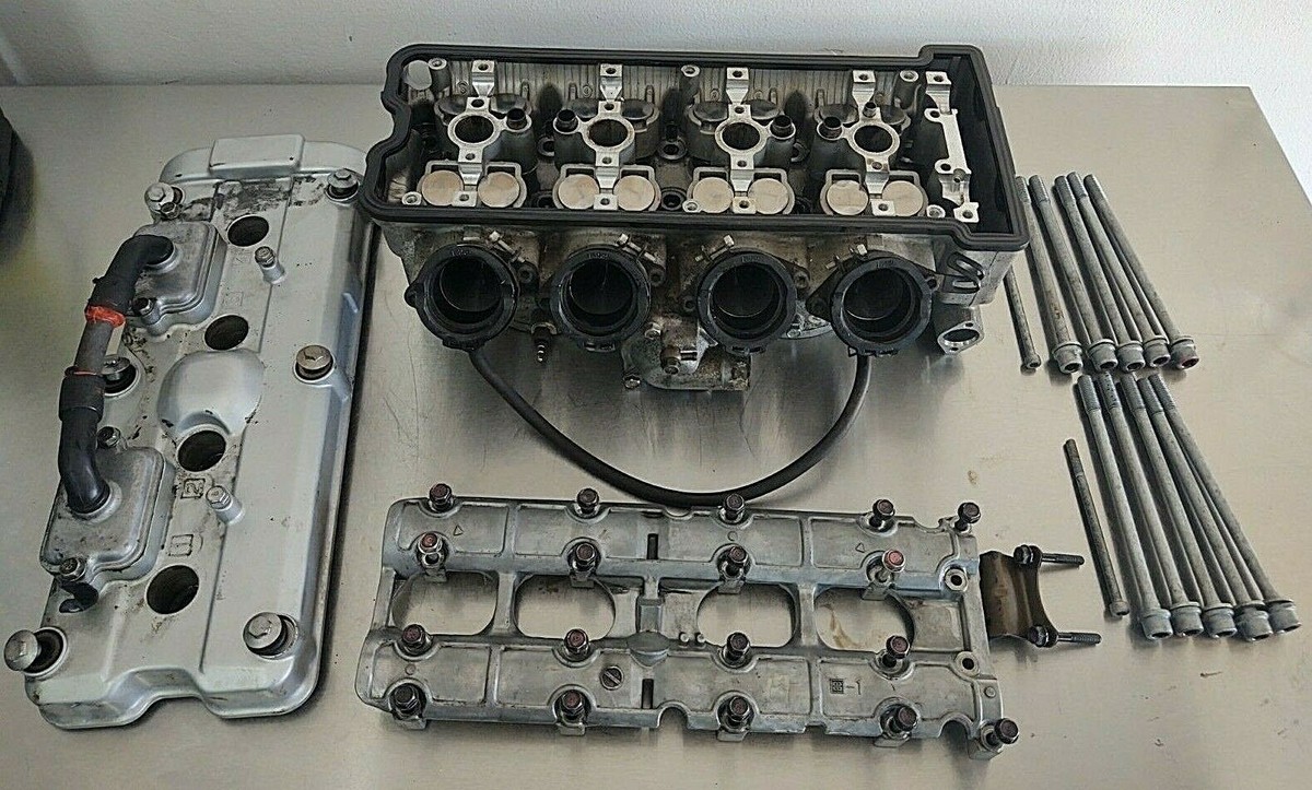 98 99 Kawasaki Zx9 Ninja Cylinder Head , Cover , Intake Boot