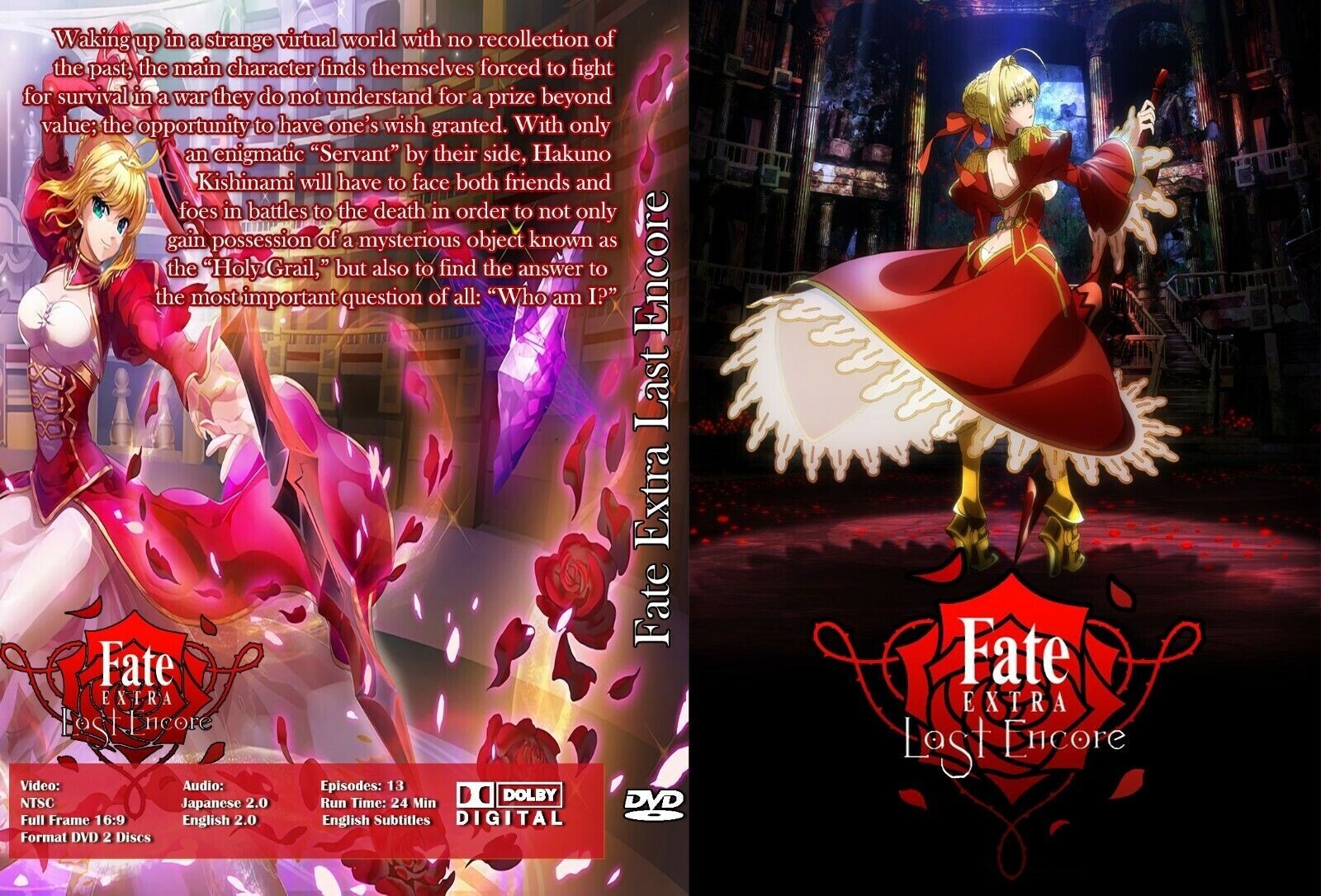 Anime Fate Extra Last Encore 18 Vol 1 13 English Audio 2 Dvd In 1 Box Ebay