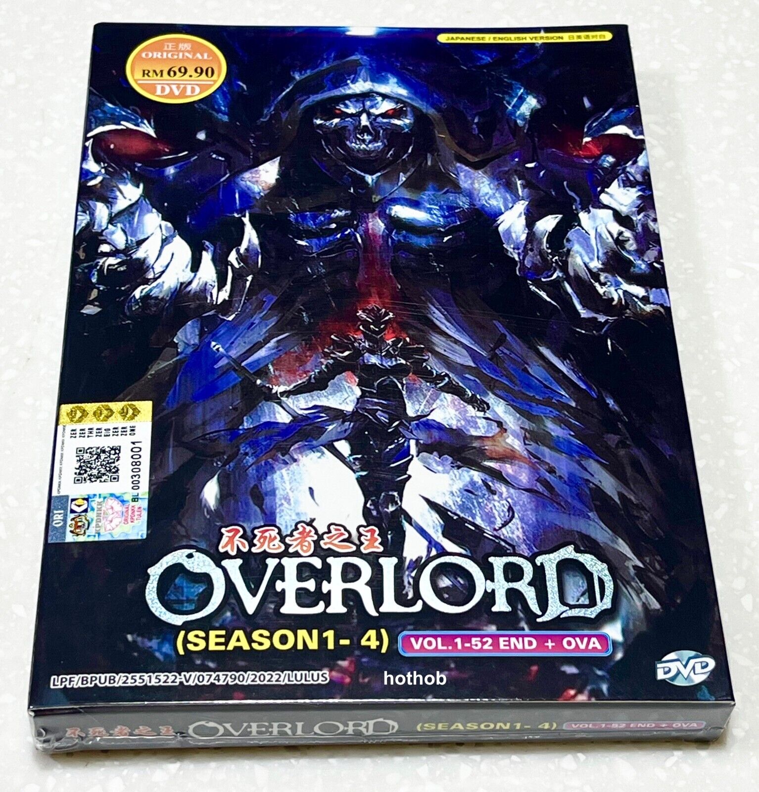 ANIME DVD~ENGLISH DUBBED~Overlord Season 1-4(1-52End+2 Movie)All region+GIFT