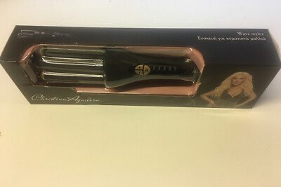 Christina Aguilera Wave Styler Curling Tong Triple Barrel beach waves  natural UK