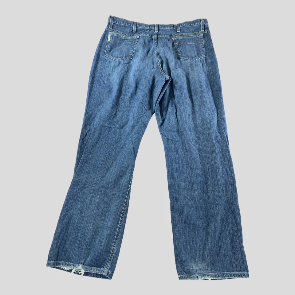 Jeans Cinch Masculino 40x34 Etiqueta Branca Cintura Alta Relaxada Stonewash Denim - Imagem 2 de 4