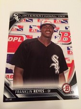 2016 Bowman International Ink Jumbo 5x7 Franklin Reyes White Sox #’d /49