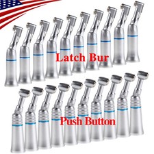 NSK Style Dental Slow Low Speed Handpieces Latch/Push Button Contra Angle E-type