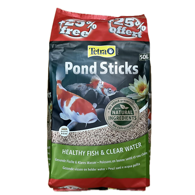 TETRA POND STICKS 40 LITRE 25% EXTRA FILL FLOATING KOI FISH FOOD - Main Image
