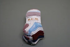 10 Pairs Womens BUM Equipment Assorted No Show Socks Medium Sz 5-9     2C