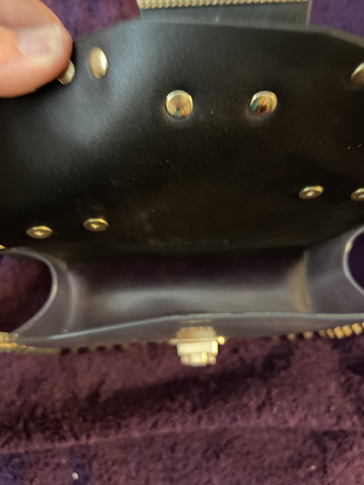 Transparent Studded  bag with insert, crossbody c… - image 7