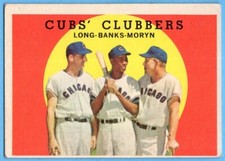 Dale Long / Ernie Banks / Walt Moryn #147 Prices | 1959 Topps