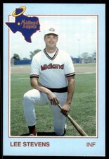 1988 Grand Slam Baseball Card Lee Stevens Midland Angels #18