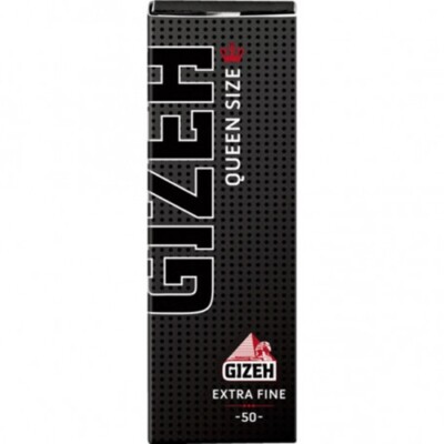 Zigarettenpapier Gizeh Black Queen Size Extra Fine je Heftchen à 50 Blättchen