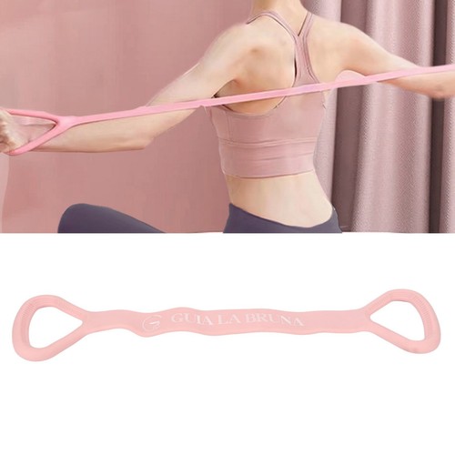 Stretch Fitness Band Elastic Portable Silicone Yoga Stretching Band for ...