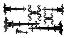 UHRIG Ladenband Beschlag für Fenster Möbel Tür Tor Scharnier Band Eisen antik 