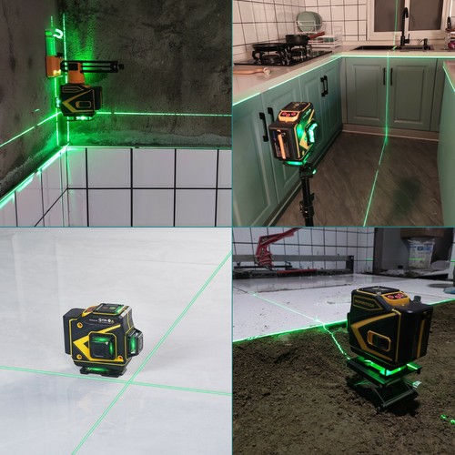 Inspiritech 3x360° Grüner Strahl Multi Line Laser Waage für Boden Wandfliese Decke - Bild 7 von 20