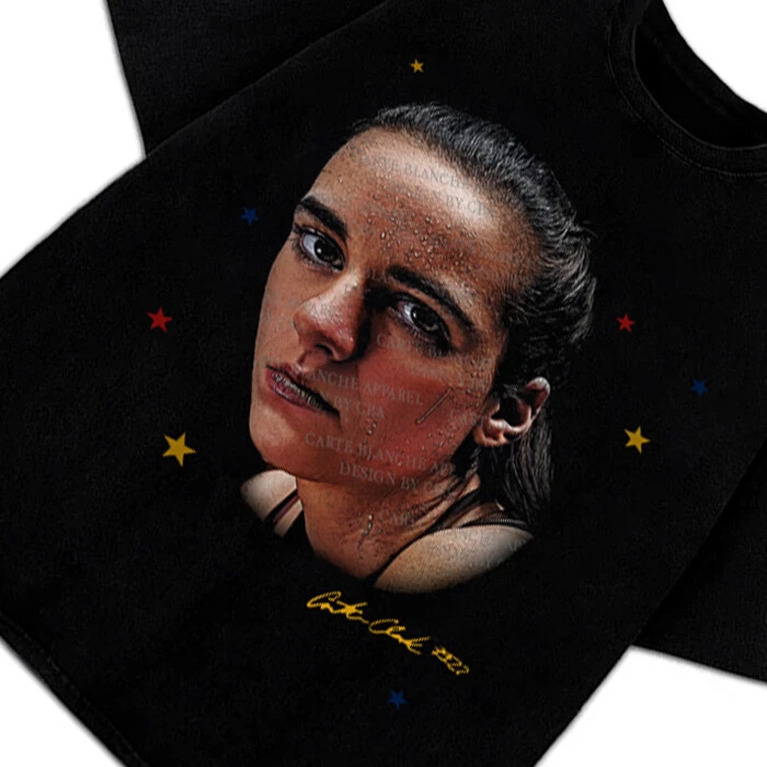 Caitlin Clark T-Shirt Portrait Fan Art Graphic Tee