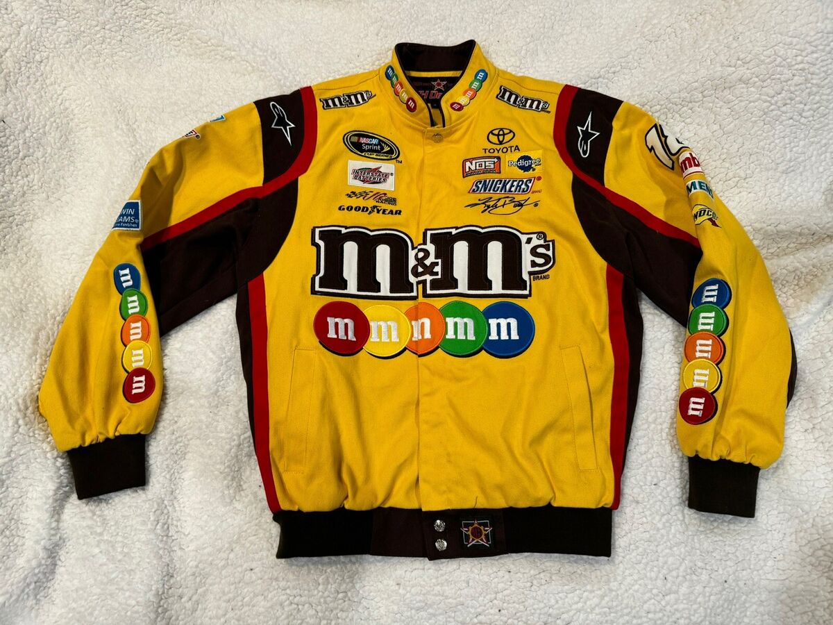 JH Design Mens Yellow Brown M&M's Kyle Busch Racing-NASCAR JH Design Mens Yellow Brown M&M's Kyle Busch Racing-NASCAR
