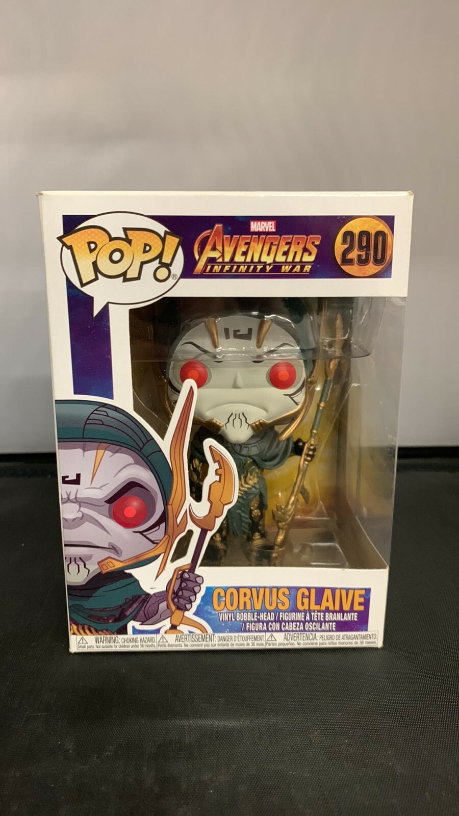 Funko Pop Marvel Avengers Infinity War Corvus Glaive 290 (Blemished)