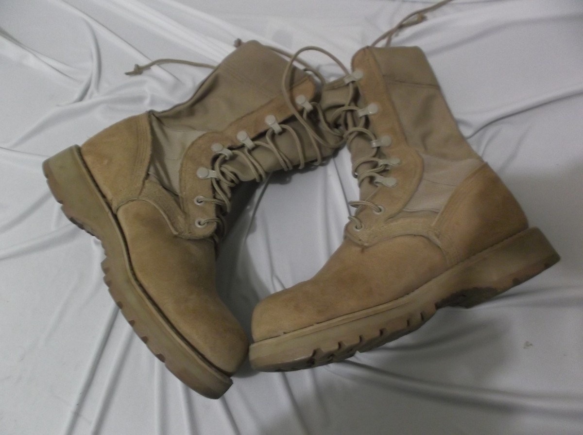 Mondo PT UFCW Vibram Hot Weather Combat Boots Mens 9.5‎ Wide Tan Steel Toe NEW MENS MILITARY 789 TAN HOT WEATHER COMBAT BOOTS 5.5W 5 1/2  main image 2