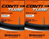 2X Continental Mtb 27,5 Light (650B) Schlauch 27.5 Zoll Sv (47/62-584) Sv 42Mm