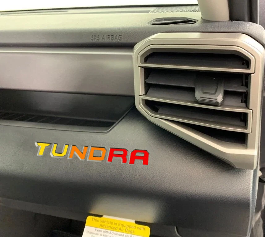 Fits 2022 Toyota "Tundra" Glovebox 3M Decal Inlays - Image 3 of 4