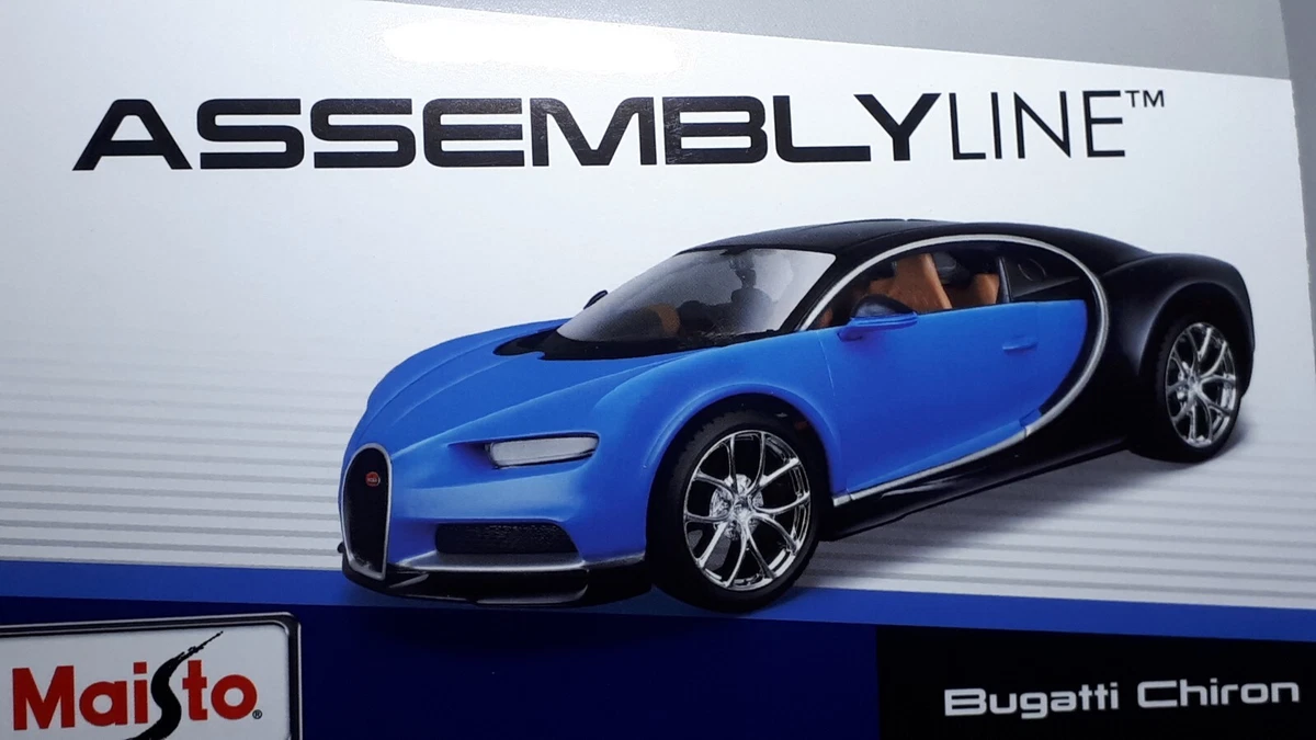 Kit De Montar Assembly Line Carro Bugatti Chiron 1/24 Vermelho Maisto 39514 Kit De Montar Assembly Line Carro Bugatti Chiron 1/24 Vermelho Maisto 39514