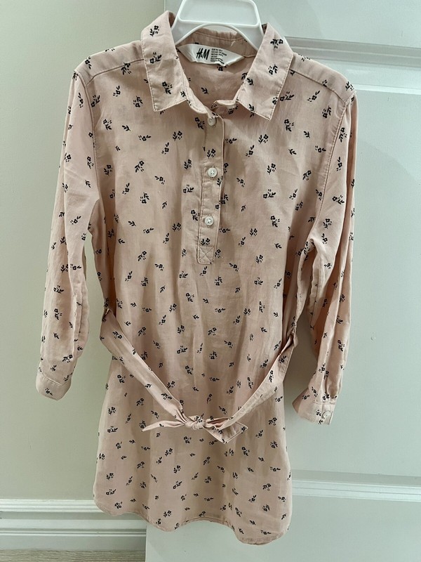 H&M Girl’s Pink Long sleeve Dress Size 6