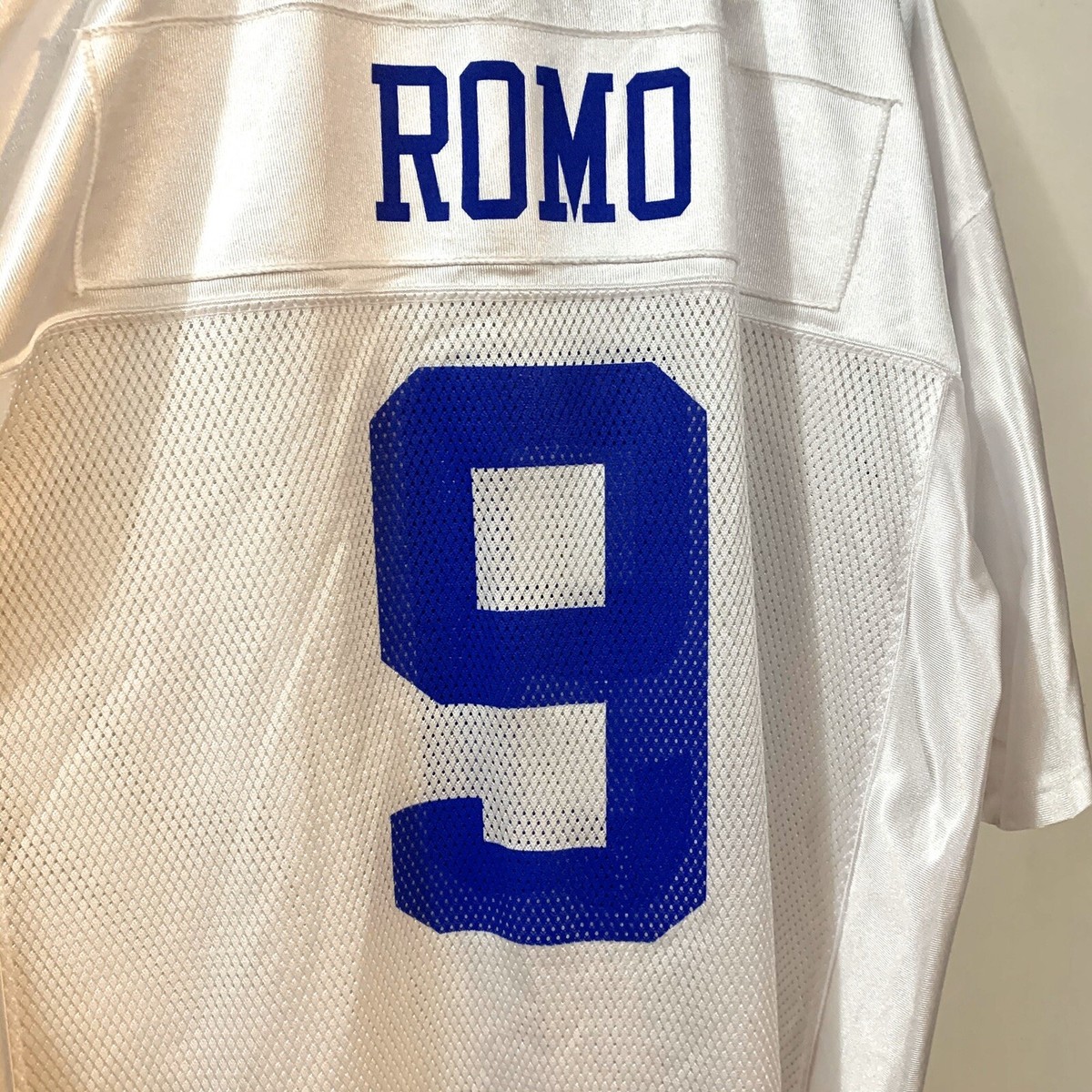 Reebok NFL Equipment Dallas Cowboys Tony Romo # 9 White Mesh