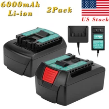 6000mAh 18V Li-ion Battery/Charger For Bosch BAT609 BAT609G BAT610 GKS 18V-LI
