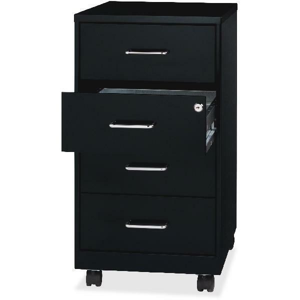 Metal File Cabinet 4 Drawer Locking Vertical Office Furniture Filing Rolling For Sale Online