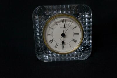 Staiger Quartz Lead Crystal Clock West Germany Movement Crystal