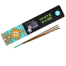 White Sage Incense Sticks by Tribal Soul - One Box (15g)