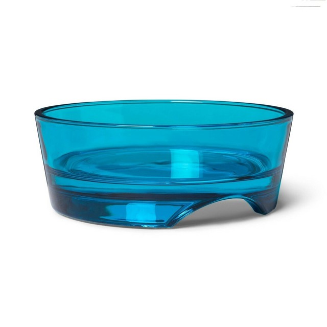 Boots & Barkley Blue Glass LARGE Dog Bowl eBay