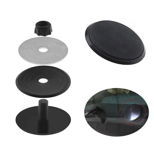 Black 46mm Waterproof Rear Windscreen Wiper Antenna Hole Cover Plug For Cars - Picture 7 of 22