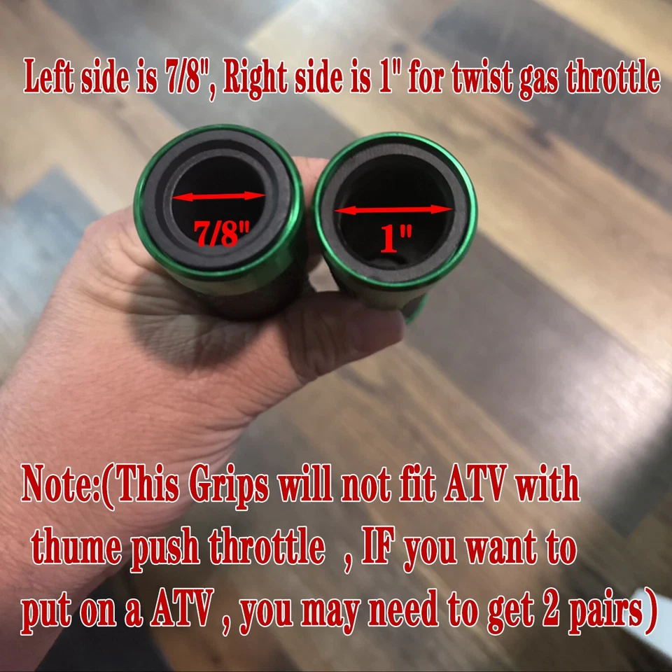 Empuñaduras de manillar de 7/8" aptas para moto acuática Brute Force Concours STX KFX90 KLX KZ Foto 2 de 4