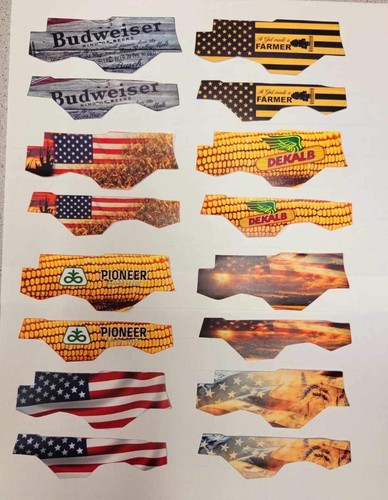 8 Sets of Decals for 1/64 John Deere X9 1100 combine *DECALS ONLY*