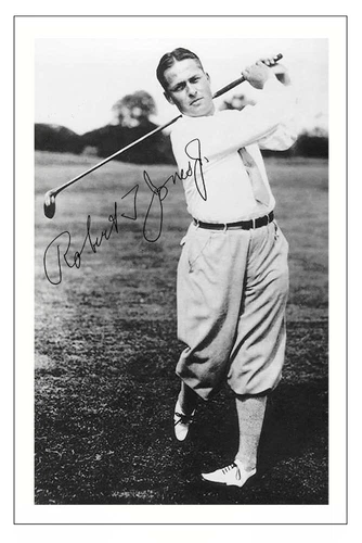 BOBBY JONES GOLF SIGNED AUTOGRAPH PHOTO PRINT
