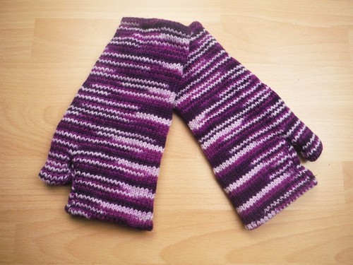 Fleece Lined Knitted Wool Wrist Warmers Unisex Boho Hippie Fingerless Gloves - Picture 23 of 141