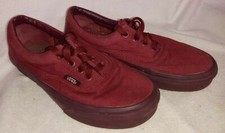 Vans Off The Wall US Men 4 / Women 5.5 Burgundy / Canvas Low Top Sneakers