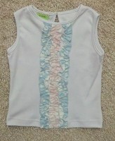 Le' Za Me Girl's Sleeveless Knit Top With Ruffle Le' Za Me Girl's Sleeveless Knit Top With Ruffle