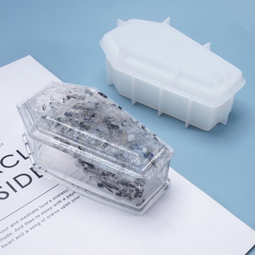 Silicone Vampire Coffin Mold Storage Jewelry Resin Mould Casting Craft DIY Tool - Picture 4 of 7