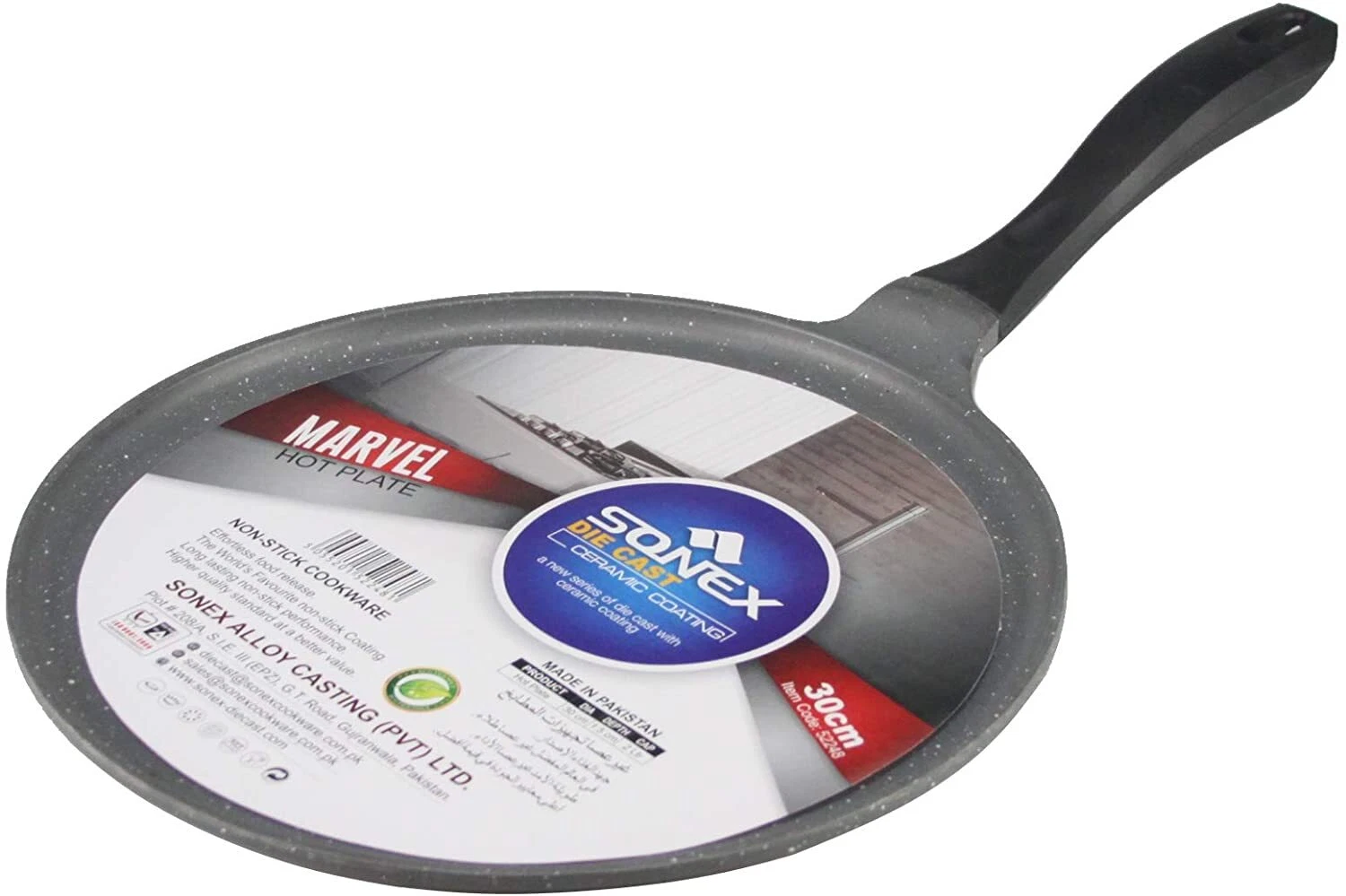 Non Stick Ceramic Coating Tawa Pan 30cm Heavy Duty Die-Cast Non-Stick Aluminium
Opens in a new windo