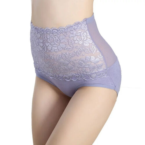 1 Pcs Ladies Tummy Control Full Knickers Lovely Lace High Cut Briefs,UK 10 12 14 - Picture 20 of 23