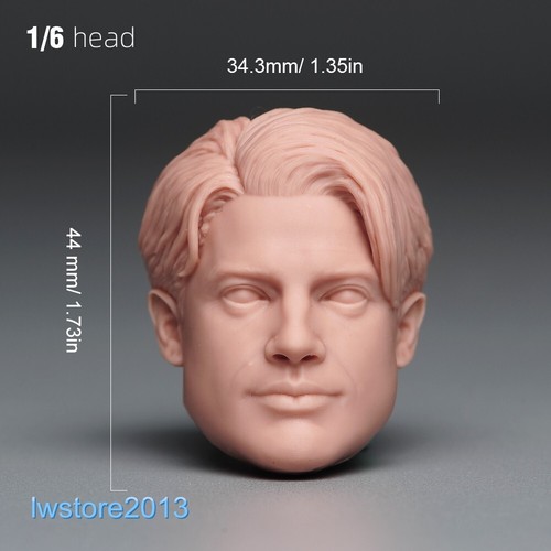 Cabeza de hombre Brendan Fraser 1:6 esculpida tallada para figura de acción masculina de 12" juguetes corporales - Imagen 1 de 7