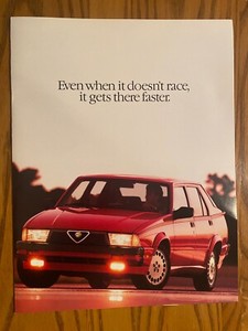 1988 Alfa Romeo Milano Sales Brochure - Gold, Platinum, & 3.0 Litre - Full Color