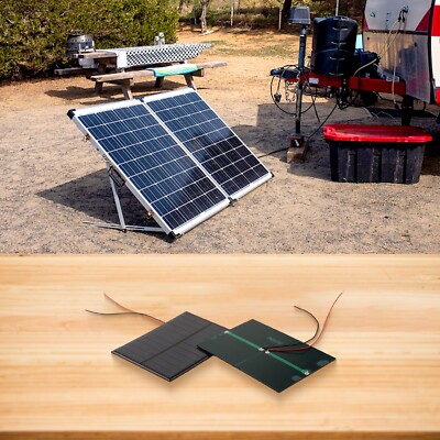 5 Stück Polykristalline Solarmodule 110 x 80 mm mit 15 cm Draht für DIY-Projek