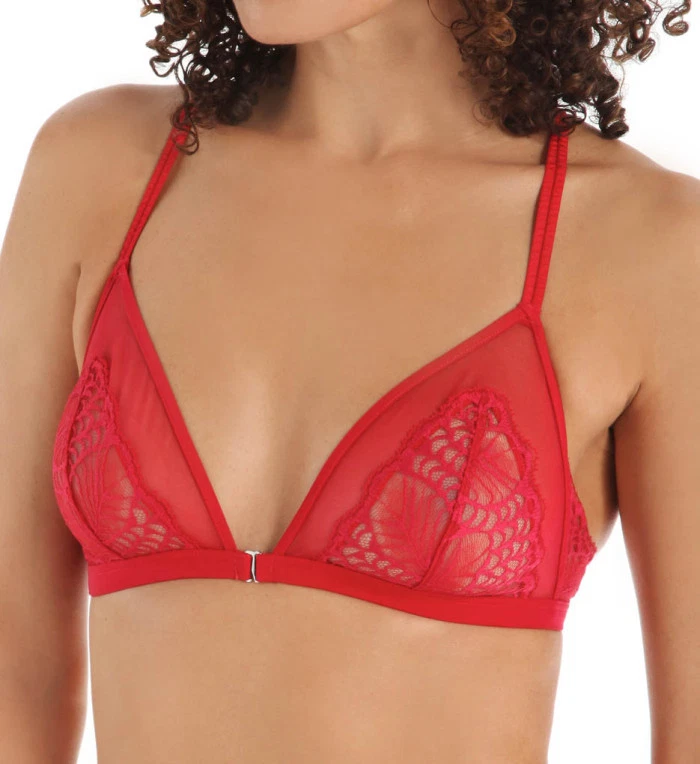 La Perla Studio CALLA красный кружевной треугольник спортивная спина бюстгальтер 36B и бразильский бикини L - Изображение 4 из 4