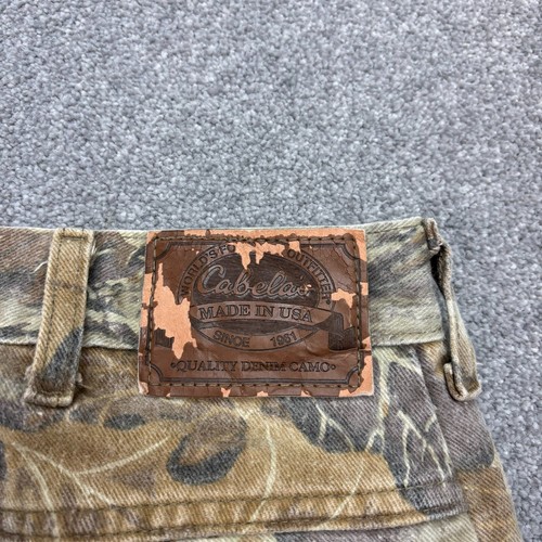 Realtree Trousers Adult 34x32 Brown Canvas Camo Carpenter Workwear Pants Men* - Picture 9 of 9