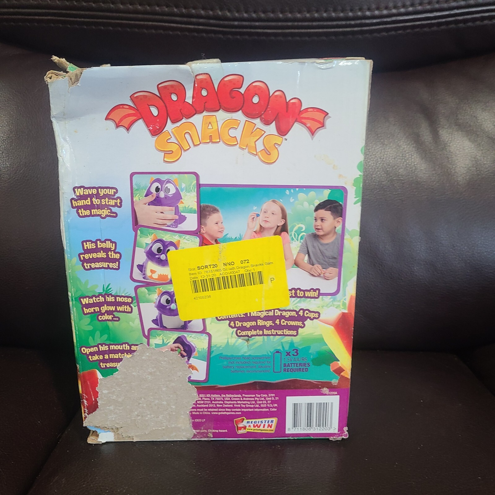 Dragon Snacks Game Find The Treasure And Win Goliath New Imperfect Box