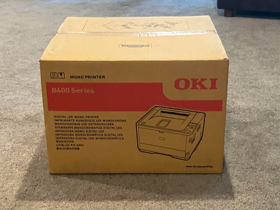 Oki Data Mono Printer B432dn Digital LED 1200x1200 dpi N22500A B400 Series New - Image 2 of 3