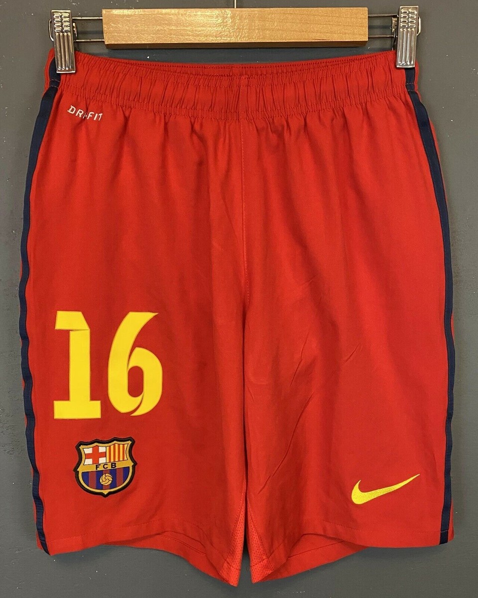 2013-2014 バルセロナ(A) 16 ブスケッツ 正真正銘正規品 Sサイズ MEN FC BARCELONA 2013/2014 BUSQUETS #16 SHORTS PANTALONES FOOTBALL