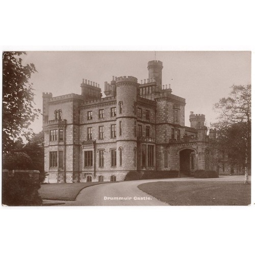 DRUMMUIR CASTLE Keith, Banffshire RP Postcard Postmark Botriphnie c1908