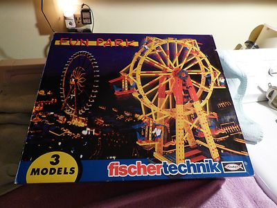 FISCHERTECHNIK  FUN PARK   3 MODELS   GERMANY   NEW IN BOX